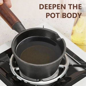 Poêle <span class=keywords><strong>en</strong></span> <span class=keywords><strong>fonte</strong></span> miniature très vendue, style américain, petite poêle à frire, pot à huile, adapté aux cuisinières à gaz et aux plaques à <span class=keywords><strong>induction</strong></span> - Product Image 4