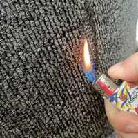 Kommerzieller Hochdichter Schwarzer Schlingenflor-Teppich Rutschfest Feuerfest Pflegeleicht Bodenmatte für Zuhause Apartment Büro Billardclub