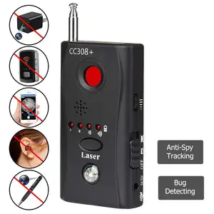 CC308 + Anti spia macchina fotografica rilevatore Laser GPS Finder senza fili telecamera nascosta GSM RF Scanner protezione della Privacy