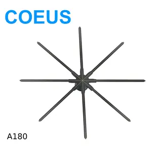 COEUS 알몸 눈 3D 와이파이 앱 제어 대형 3D 홀로그램 팬 180Cm 무역 박람회를위한 큰 크기