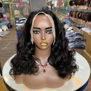 Perruque Lace Frontale Transparente 13x4 en Cheveux Humains Vierges 100% Naturels, Ondulée, 16 pouces, 12A, 280 grammes, Vente en Gros pour Femmes Noires - Product Image 1