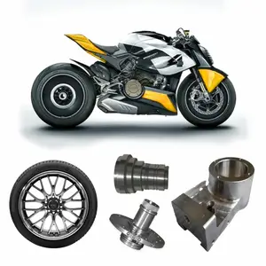 Non-standard Professional DRILLING Aluminum Parts: Brake Lever And Wheel Rim CNC Motorcycle Parts