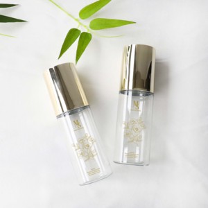 High Quality 100ml Plastic Round Skin Care Face Toner <strong>Perfume</strong> <strong>Spray</strong> <strong>Bottle</strong> with Gold Cap for Cosmetic Packing - Product Image 5