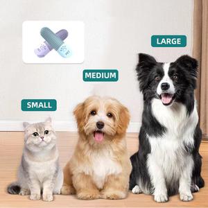 Brosse à dents pour animaux de compagnie en silicone souple de haute qualité à 360 degrés, personnalisée en gros, pour le nettoyage des dents des chiens et des chats - Product Image 2