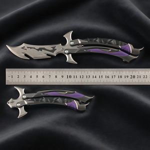 Couteau à gâchette en alliage de zinc Valorant Plunder <span class=keywords><strong>Impression</strong></span> 3.0 de 22 cm, jouet de collection en métal de qualité supérieure, ornements - Product Image 3