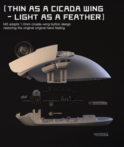 Factory Gaming <strong>Mouse</strong> M3 Series Pro Darmoshark Wireless <strong>Big</strong> Capacity 500mA Lithium Battery <strong>Mice</strong> PAW3395 Sensor RGB <strong>Pc</strong> Accessories - Product Image 6