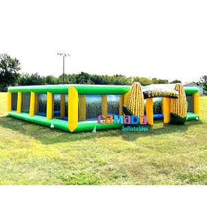 Labirinti Gonfiabili da Esterno, Casa Stregata nella Giungla, Labirinto Gonfiabile - Product Image 1