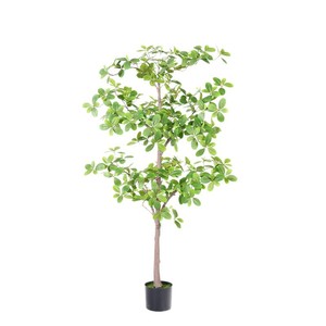 Plante artificielle en plastique Polyscias Fruticosa, imitation bonsaï, verdure artificielle pour la décoration de bureau et de la maison, plantes artificielles - Product Image 5