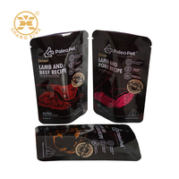 Pochette refermable noire mate réutilisable avec fermeture éclair pour l'emballage alimentaire et logo personnalisé