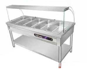 VICTORY <b>Electric</b> Bain Marie Hot Selling Stainless Steel <b>Food</b> <b>Warmer</b> Counter for Hotels and Restaurants - Product Image 3