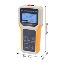 Corriente de voltaje de vatios medible de rango automático de MPPT Panel solar fotovoltaico PV Multímetro digital Medidor multiprobador