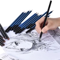 Ensemble de crayons à croquis d'artiste professionnel avec plomb coloré certifié EN71