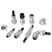 Connecteur industriel WEIPU WS20J3TQ, fiche mâle droite à 3 broches, connecteur d'aviation circulaire WS20, type à souder, 25A 500V