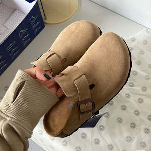 Sandales <span class=keywords><strong>Birkenstock</strong></span> en cuir véritable respirantes et antidérapantes pour hommes, tongs décontractées unisexes avec <span class=keywords><strong>semelle</strong></span> intérieure ultra-douce pour un confort quotidien - Product Image 6