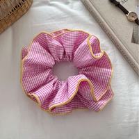 Chouchous pour cheveux de haute qualité, romantiques, en tissu résille, à quatre couches, élastiques et tendance, pour femmes et filles, avec étiquette personnalisée, grands modèles