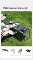 Table pliante rectangulaire tactique SunnyFeel Mountain Gate Lingying IGT pour le camping, les pique-niques et les activités de plein air, mobilier multifonctionnel