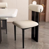 Chaise de salle à manger en bois massif minimaliste moderne nordique avec dossier doux CH-056 hippopotame pour maison hôtel Villa pour salon cuisine