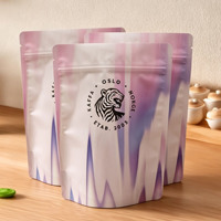Sachet Doypack à Fermeture Zip Refermable en Aluminium Haute Barrière Anti-Humidité pour Café