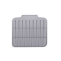 Tapis de séchage pour vaisselle en silicone de qualité alimentaire, facile à nettoyer, pour la protection du comptoir, résistant à la chaleur, utilisation multifonctionnelle