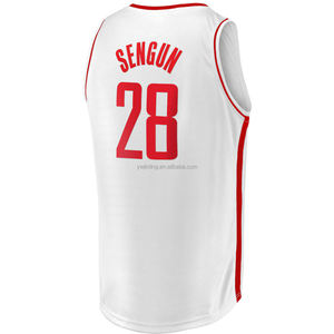 Camiseta de baloncesto Houston #28 Alperen Sengun para hombre, camisetas bordadas, logotipos, uniforme cosido para jóvenes, clásico de talla grande, Verano - Product Image 3