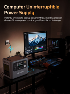 Estación de Energía Portátil de Onda Sinusoidal Pura Dual de 3000W, Batería de Respaldo, Fuente de Alimentación Portátil para Exteriores - Product Image 5