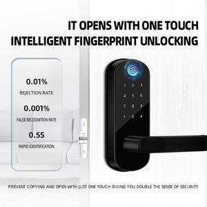 Serrure de porte intelligente Wi-Fi TTLOCK, serrure numérique biométrique avec mot de passe et empreintes digitales, serrure de porte extérieure sans clé - Product Image 3