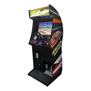 เครื่องเกมแข่งรถอาร์เคดแบบเดี่ยวพร้อมพวงมาลัยและแป้นเหยียบสำหรับศูนย์รวมความบันเทิงในร่ม - Product Image 4