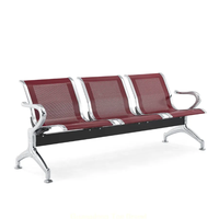 Mobilier scolaire 3 en acier inoxydable, Station d'aéroport, hôpital, Station de Train, parc, chaises d'attente en bord de route