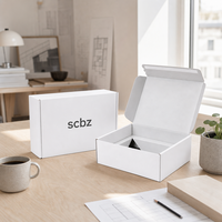 Boîte d'expédition personnalisée, écologique, résistante, imperméable, en carton ondulé kraft, avec gaufrage, pour envoi par courrier, cadeau