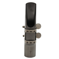 Eastern Music A11 Stainless Steel Eb Alto Sax Mouthpiece Jazz Pop Sax Mouthpiece with Ligature Cap