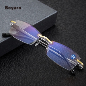 Boyarn تصميم جديد نظارات رخيصة البلاستيك Bifocal الأمثل Presbyopia مصمم ذكي التركيز التلقائي مكافحة الضوء الأزرق نظارات القراءة - Product Image 3