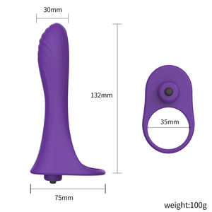Caja Personalizada Gratis - Vibrador de <span class=keywords><strong>Doble</strong></span> Penetración de 10 Velocidades, Consolador con Correa, Vibrador con Correa para Pene, Tapón Anal, Juguetes Sexuales para Adultos - Product Image 6