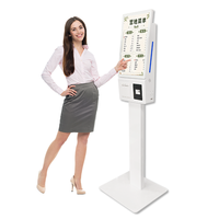 Kiosque de commande et de paiement en libre-service tactile Android/Linux de 23 pouces avec code QR pour bars/cafés – En stock