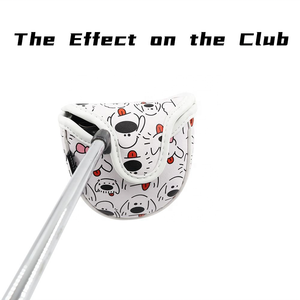 Housse de tête de club de golf (driver, putter, blade, mallet, Zero Torque) avec motif animalier chien en stock - Product Image 5