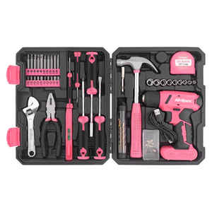 53 Piece <b>Electric</b> Screwdriver 8V Home Tool <b>Kit</b> With Lithium Battery Rechargeable For Household Repair And Maintenance - Product Image 2