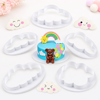5 teile/satz 3D Wolke Form Präge Formen Gebäck Fondant Cookie Cutter Cookie Cutter Mold Zucker Handwerk Kuchen Dekorieren Werkzeuge