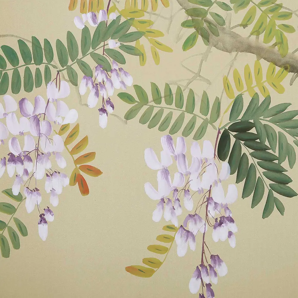 Graceful Fine Ink Painted Chinoiserie Non-woven Luxury Wallpaper