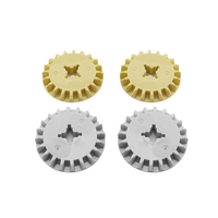 Piezas de Rueda Dentada MOC, Bloques de Construcción de Plástico Modulares, Componentes de Repuesto para Modelos Mecánicos DIY No.32198