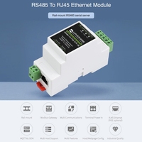 Servidor Serial RS485 a RJ45 para Riel DIN de Waveshare con Función POE