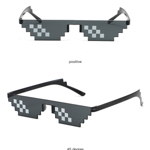 HOOJOKER PX-06, Accesorio Estilo Anime con Mosaico de Píxeles, Barra Protectora Rectangular de Plástico, Gafas Pequeñas para Boda, Impermeables y Duraderas - Product Image 6