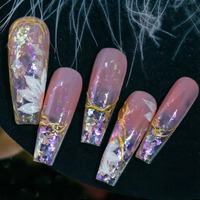 Poudre à ongles opale cristal aurore 6 couleurs, paillettes holographiques irrégulières, sequins irisés, poudre à frotter, flocons de paillettes pour manucure DIY
