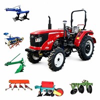Livraison Gratuite – Tracteur Agricole 4x4 de Qualité Supérieure 40cv 120cv, Mini Tracteur Agricole à Petites Roues avec Moteur et Boîte de Vitesses – En Promotion
