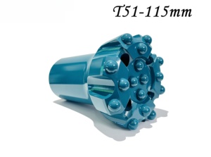 <span class=keywords><strong>T51</strong></span> - 115mm, nút chủ đề bit đầu búa bit reaming bit cho khai thác đá, khoan - Product Image 2