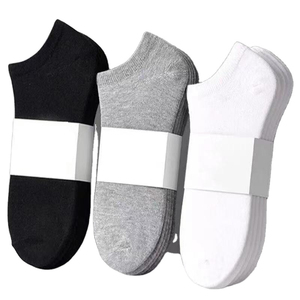 Breathable Low Cut Ankle <b>Socks</b> Men <b>Polyester</b> Cotton Spandex Knitted Sport Casual <b>Socks</b> - Product Image 1
