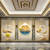 Cadre Métallique pour Salon, Décoration Intérieure, Chambre, Restaurant, Hôtel – Peintures et Arts Muraux Personnalisables