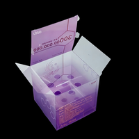 Boîte d'emballage personnalisée en PVC/PET recyclé, écologique, design transparent, taille personnalisée, impression de logo, épaisseur 0,4 mm, pour cadeau