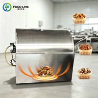 Machine à torréfier les noix en acier inoxydable, torréfacteur automatique de cacao et de grains de café, directement de l'usine