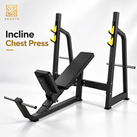Banc de musculation incliné ZY avec support pour barre, équipement commercial de musculation libre, machine de renforcement pour la partie supérieure du torse, idéal pour la salle de sport et le fitness