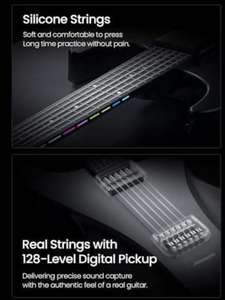 <span class=keywords><strong>AeroBand</strong></span> Guitarra Eléctrica Inteligente Desmontable Diapasón Altavoz Integrado Pastilla H-H Viaje Silenciosa APP MIDI Reproducir - Product Image 3