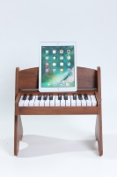 Clavier électronique en bois NOUMEN à 25 touches pour étudiants débutants, piano pour l'éducation musicale précoce, batterie rechargeable, USB Type-C, pliable